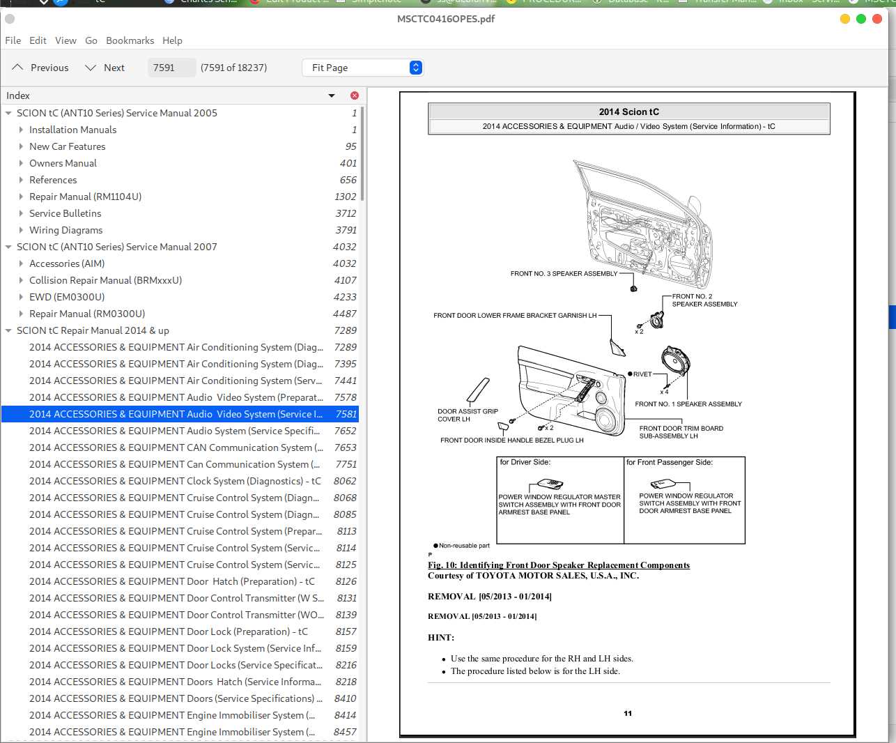 2005 scion tc repair manual