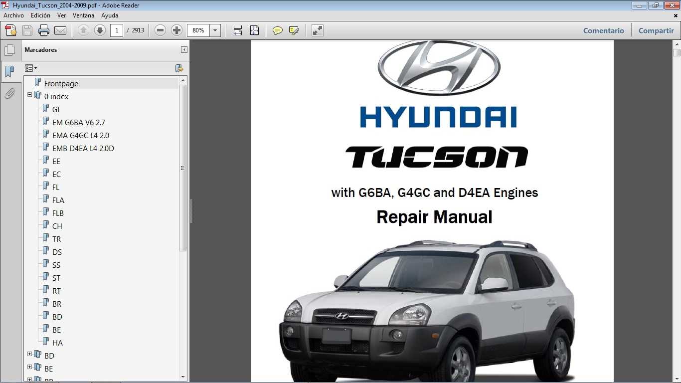 2006 hyundai tucson repair manual