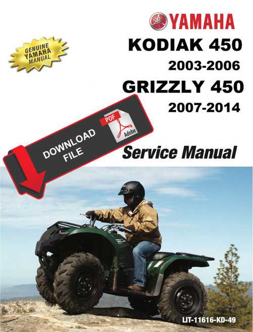 2006 yamaha kodiak 450 repair manual