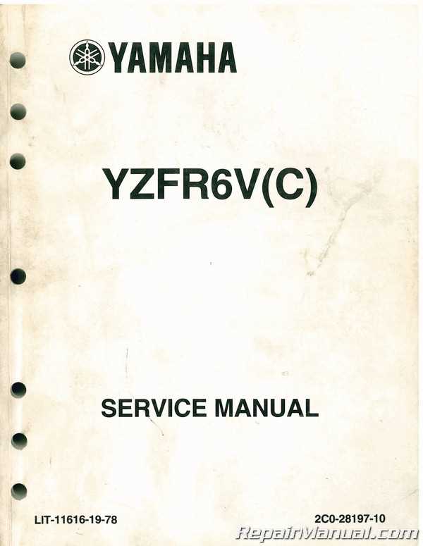 2006 yamaha r6 repair manual