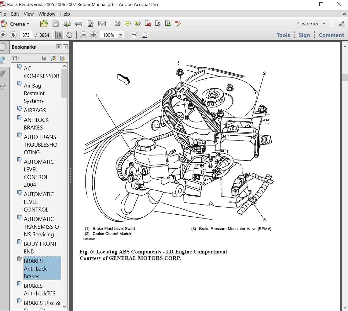 2006 buick rendezvous repair manual