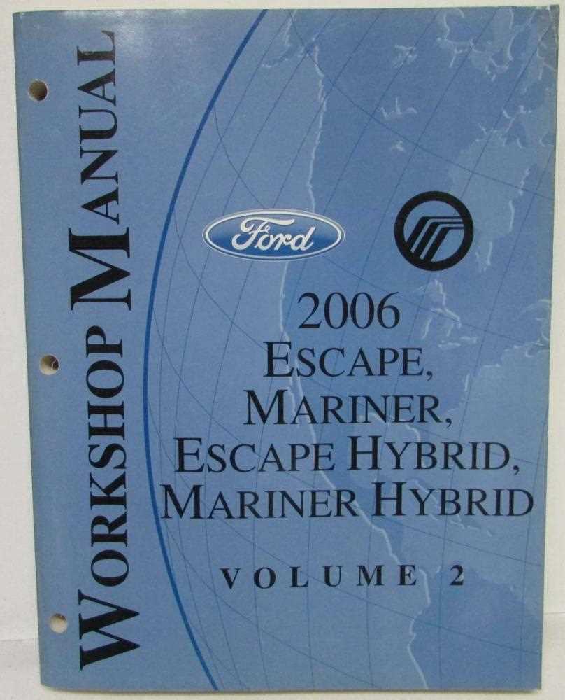 2006 mercury mariner repair manual