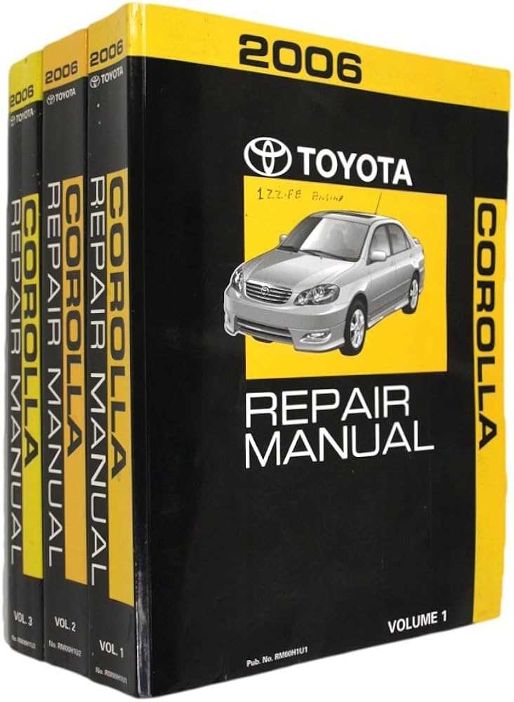 2006 toyota corolla repair manual