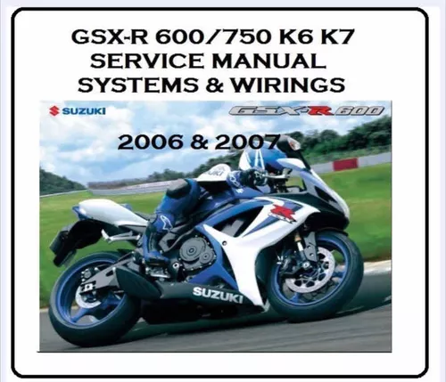 2007 gsxr 600 repair manual