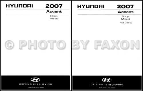 2007 hyundai accent repair manual