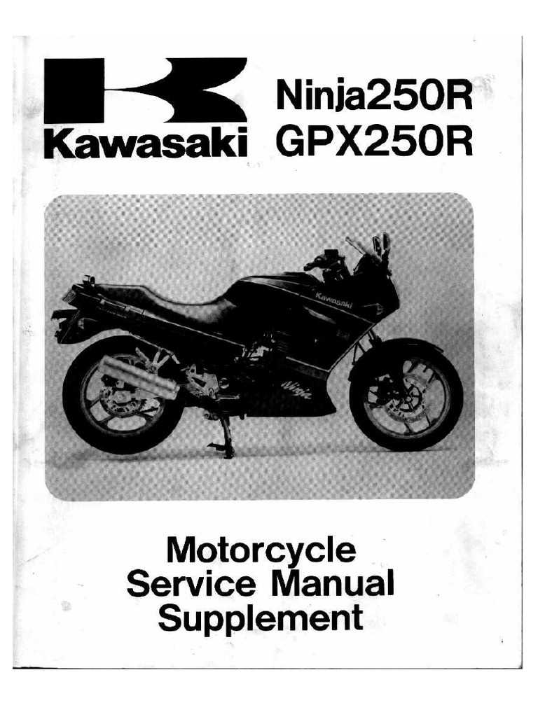 2007 kawasaki ninja 250r repair manual