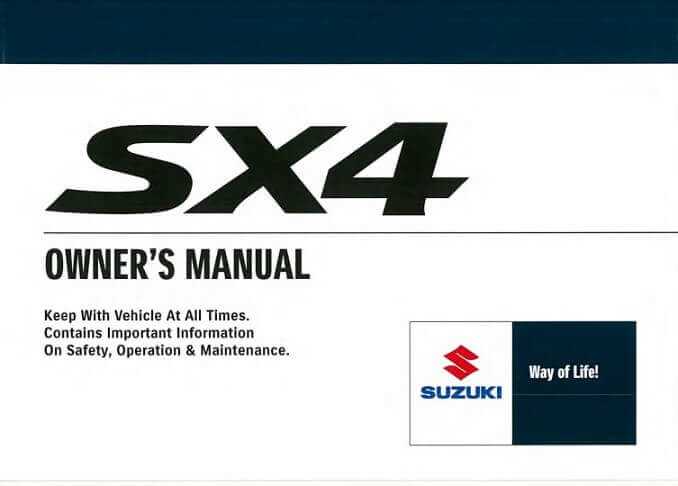 2007 suzuki sx4 repair manual