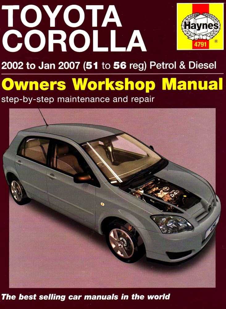 2007 toyota corolla repair manual