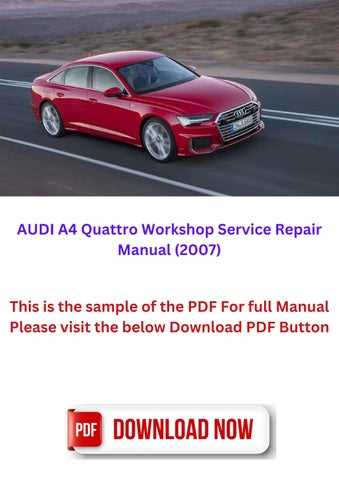 2007 audi a4 repair manual