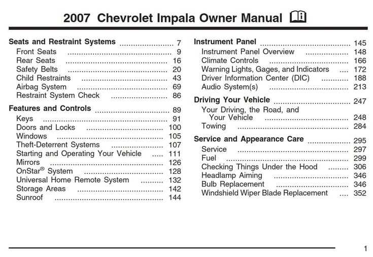 2007 impala repair manual