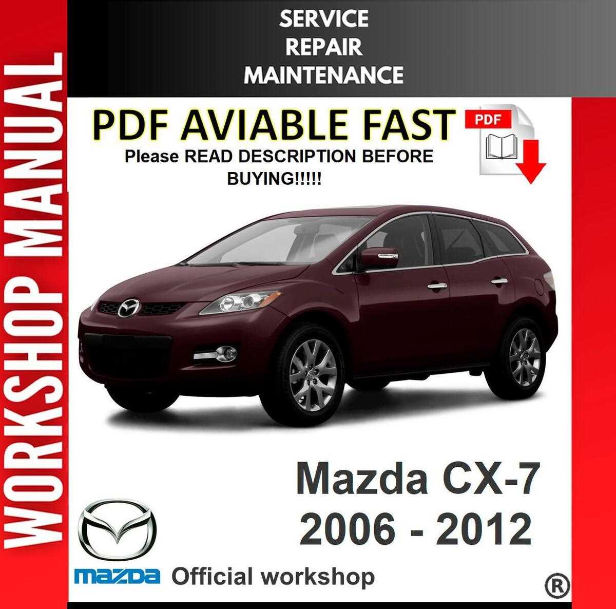 2007 mazda cx 7 repair manual