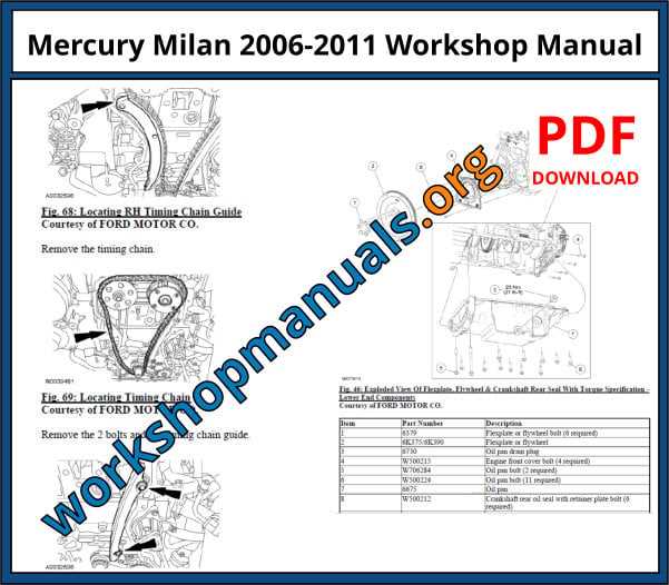 2007 mercury milan repair manual