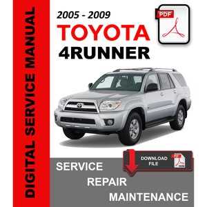 2007 toyota 4runner repair manual