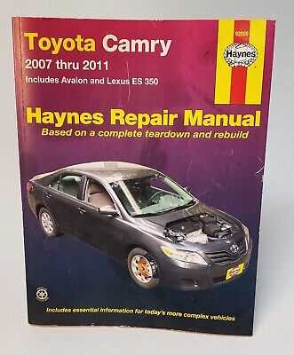 2007 toyota avalon repair manual