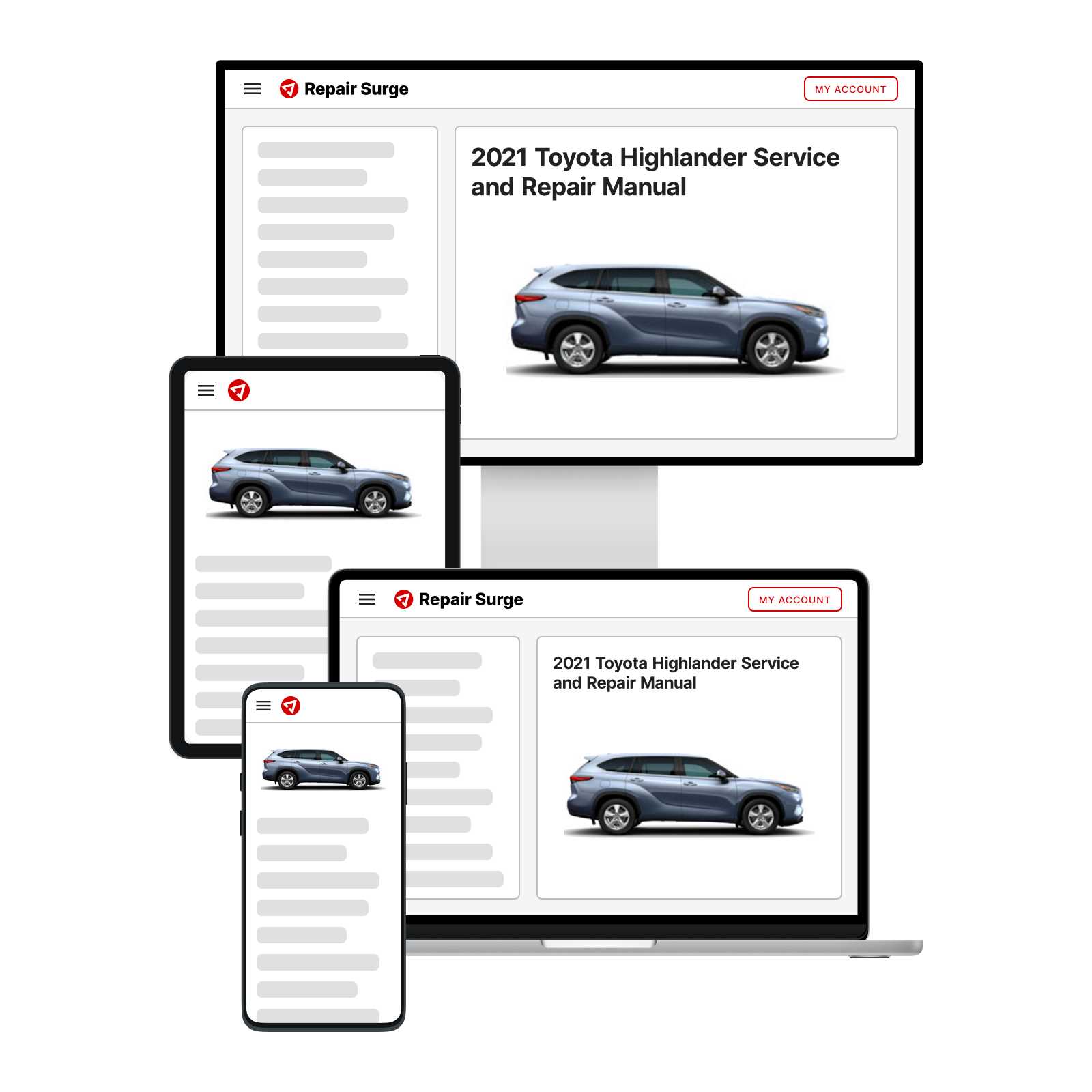 2007 toyota highlander repair manual