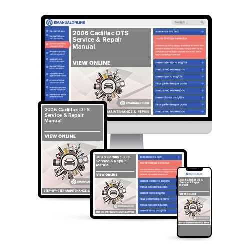 2008 cadillac dts repair manual