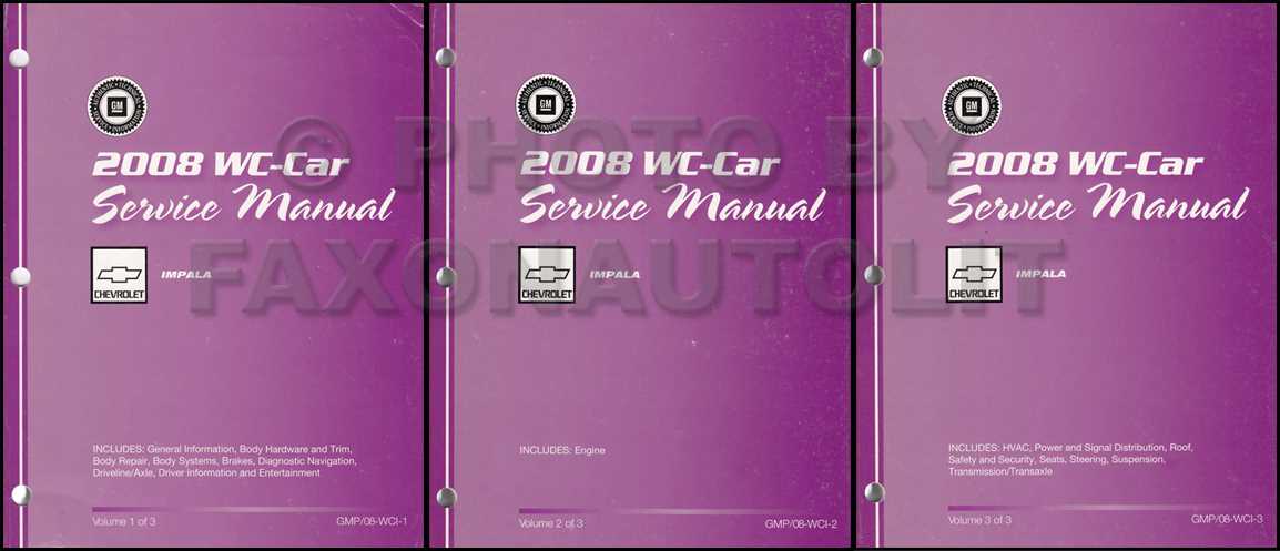 2008 chevy impala repair manual