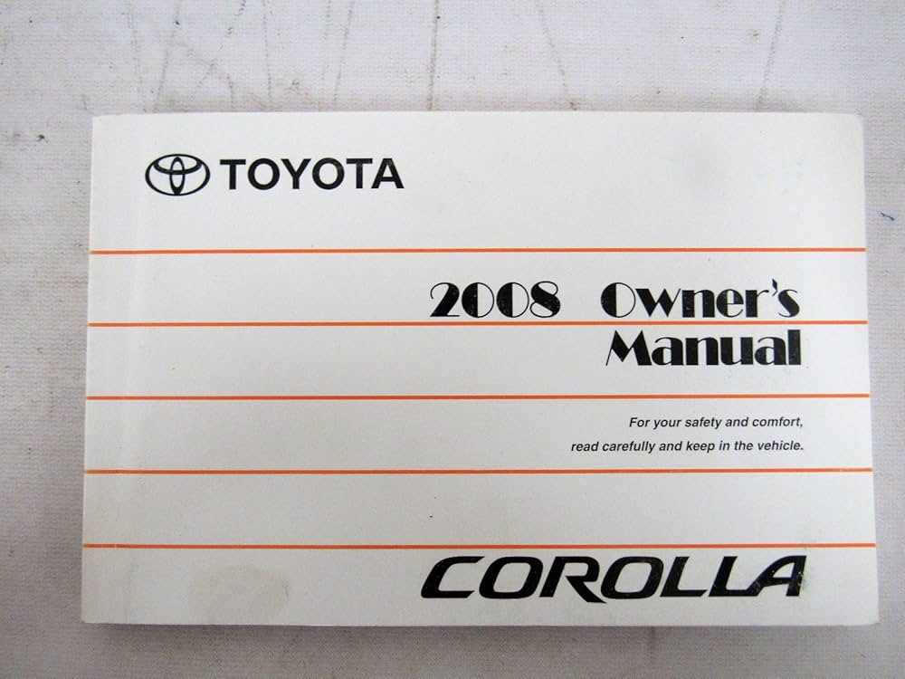 2008 corolla repair manual