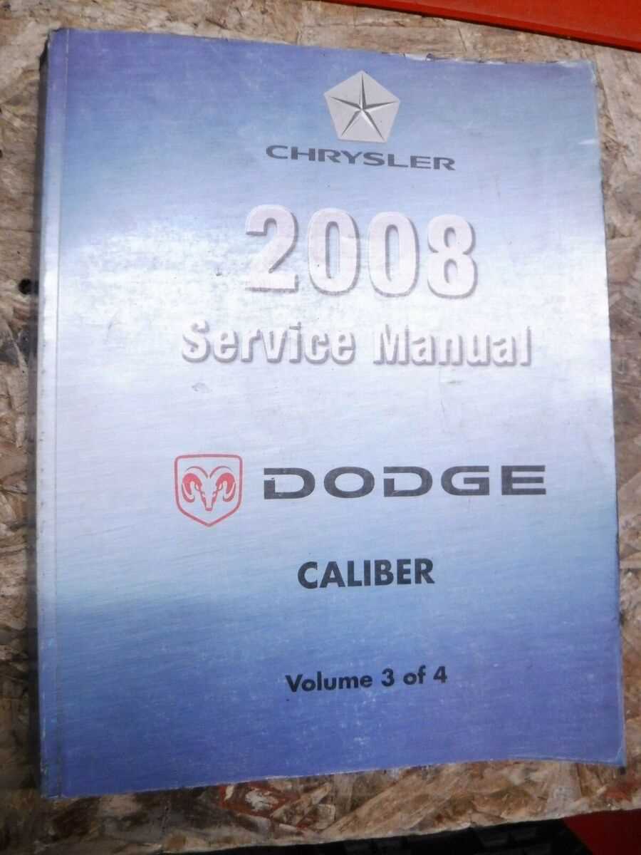 2008 dodge caliber repair manual