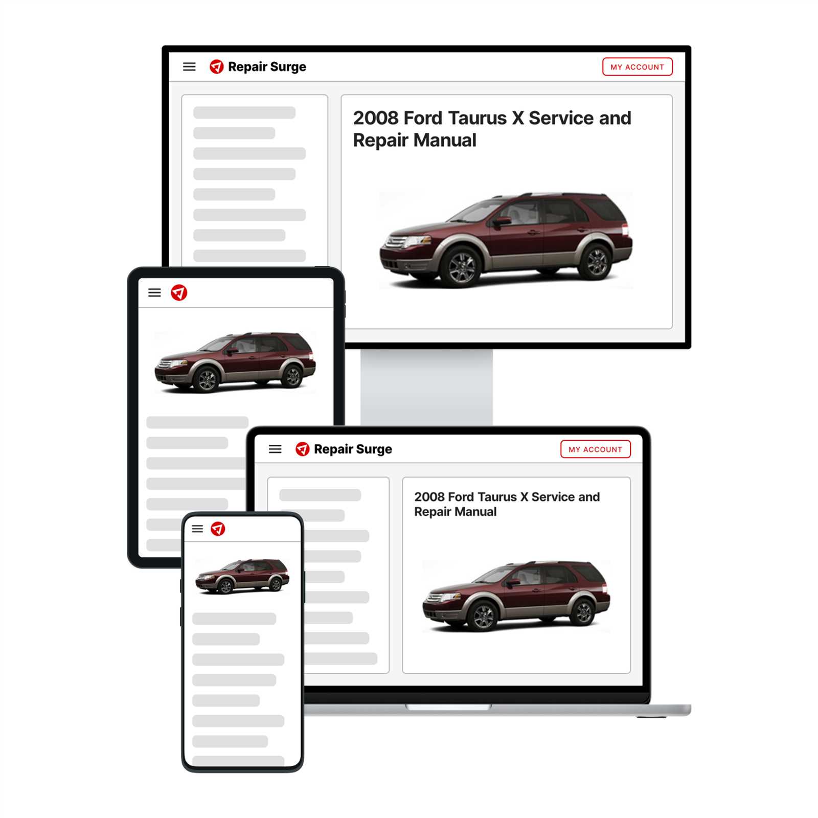 2008 ford taurus x repair manual