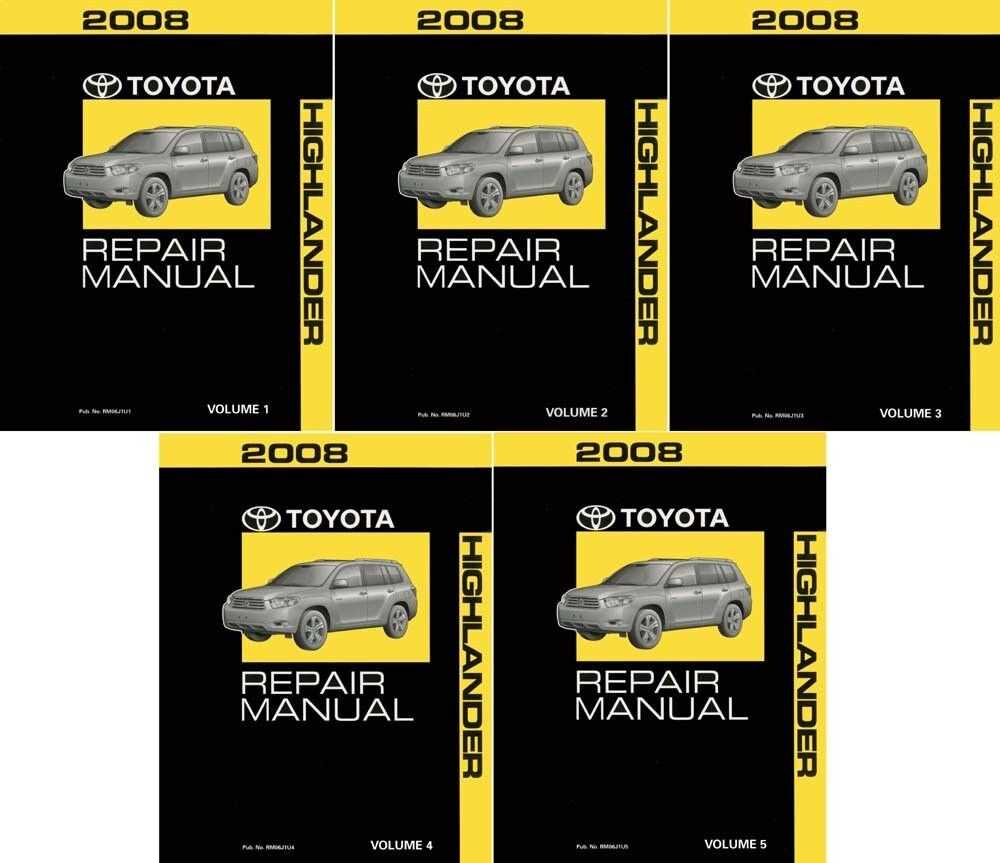 2008 highlander repair manual