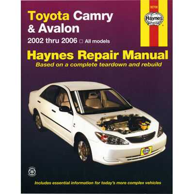 2008 toyota camry repair manual