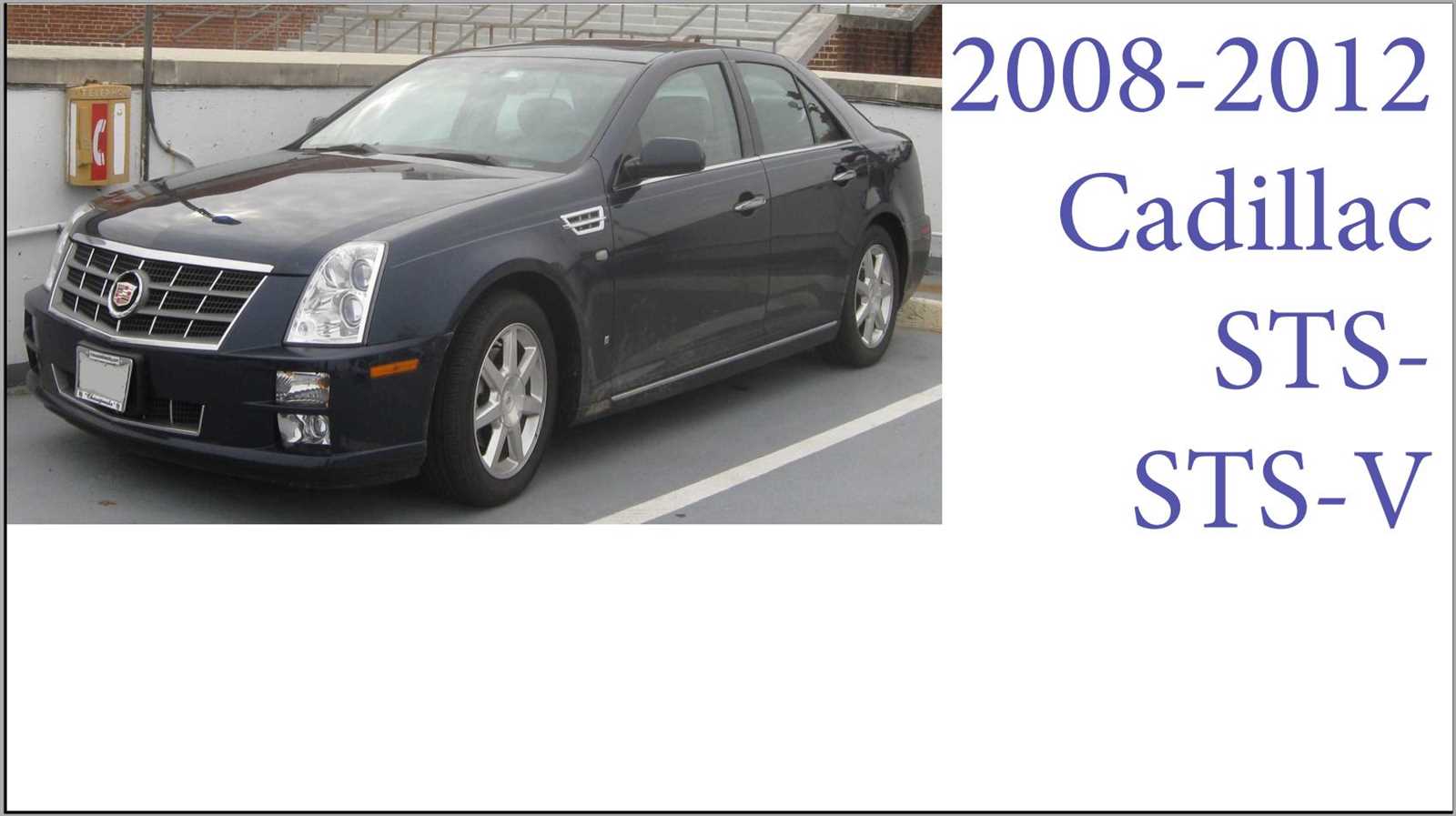 2008 cadillac sts repair manual