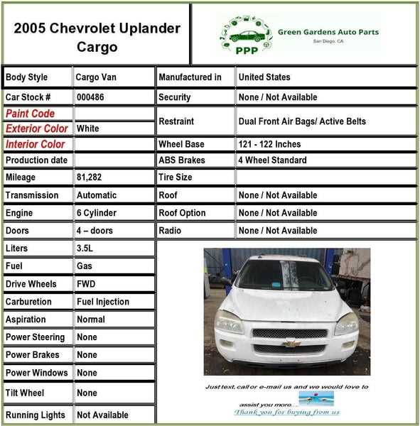 2008 chevrolet uplander repair manual