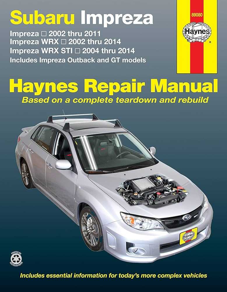 2008 impreza repair manual