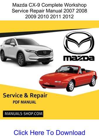 2008 mazda cx 9 repair manual