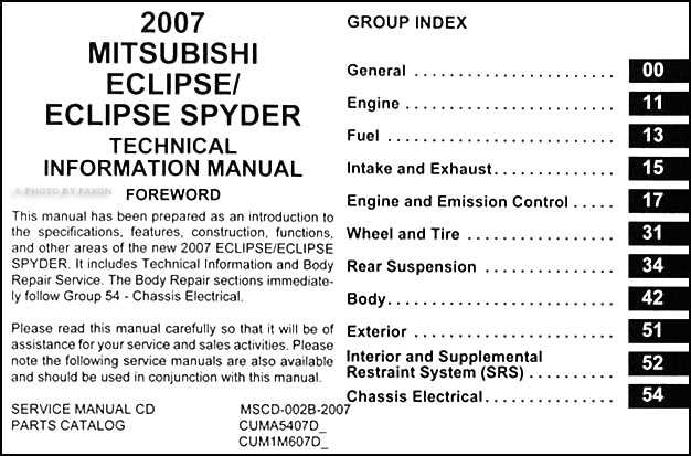 2008 mitsubishi eclipse repair manual