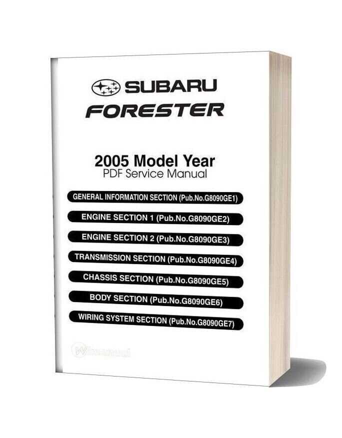 2008 subaru forester repair manual