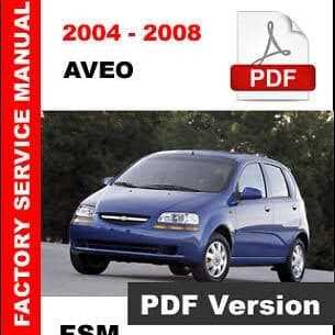 2009 chevy aveo repair manual