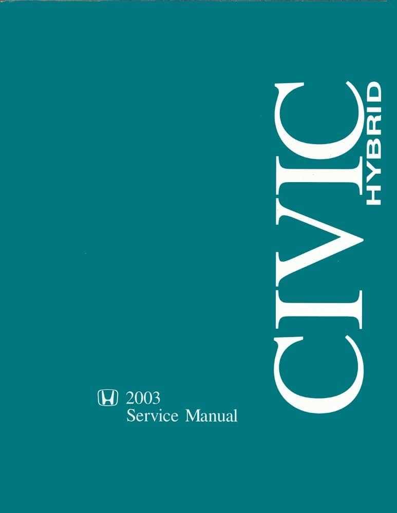 2009 honda civic hybrid repair manual