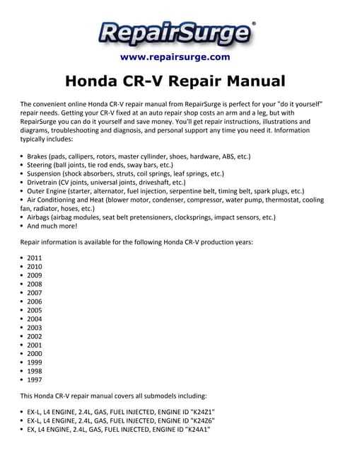 2009 honda civic repair manual