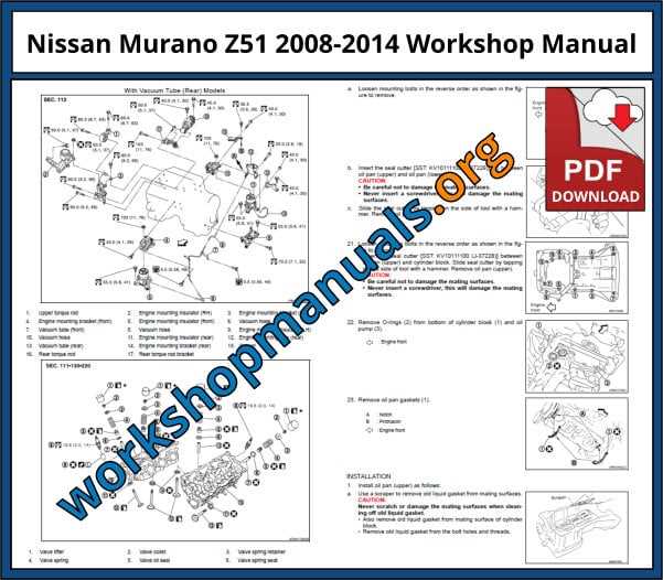 2009 nissan murano repair manual