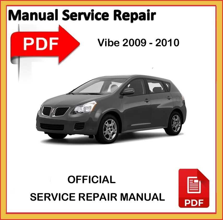 2009 pontiac vibe repair manual