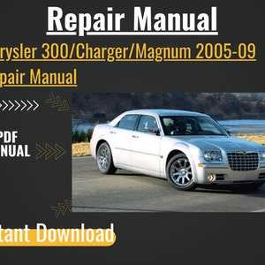 2009 dodge charger repair manual