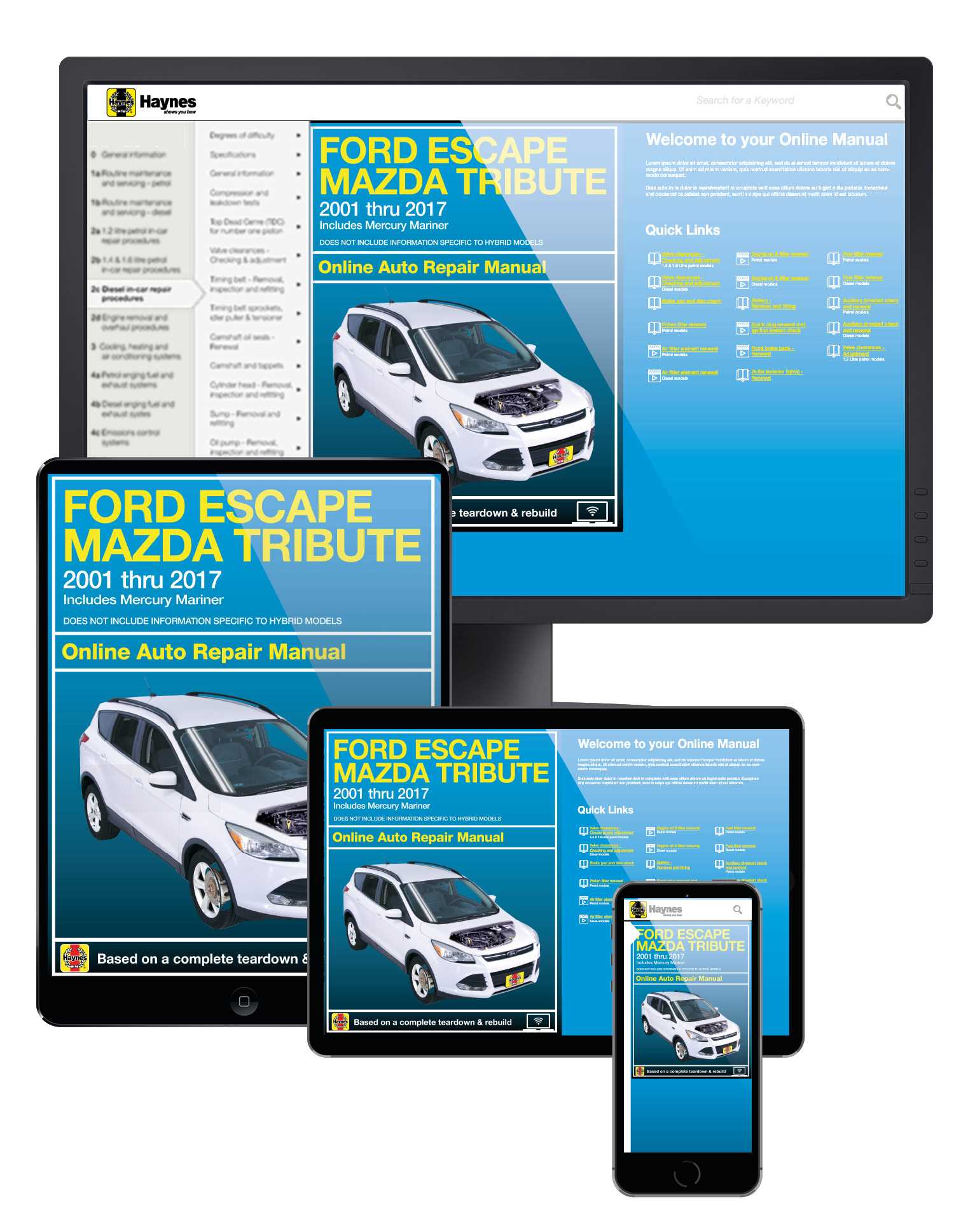 2009 ford escape repair manual