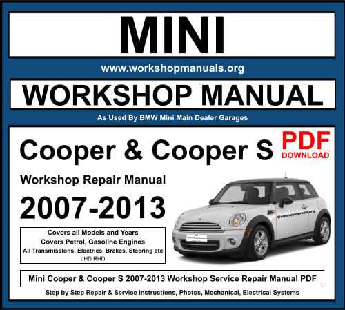 2009 mini cooper repair manual