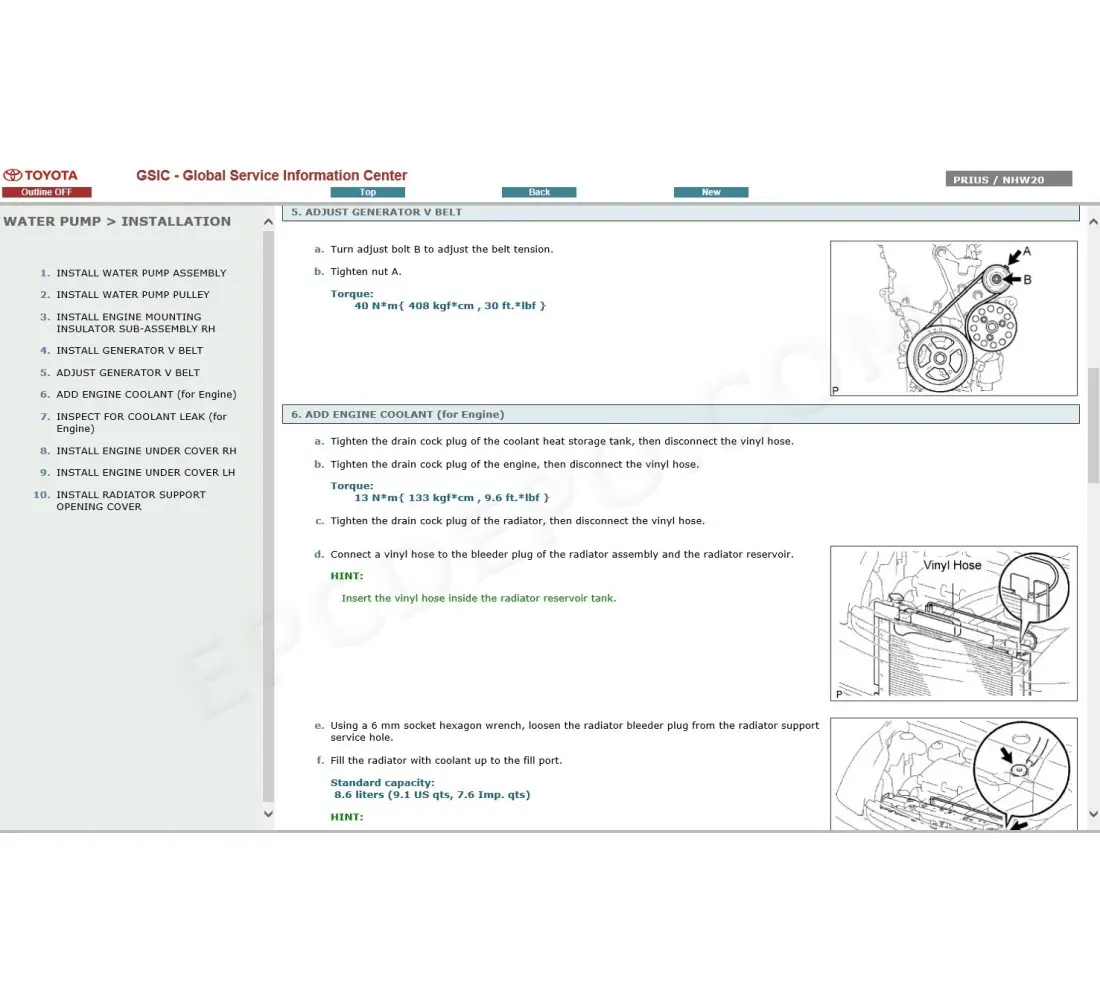 2009 prius repair manual