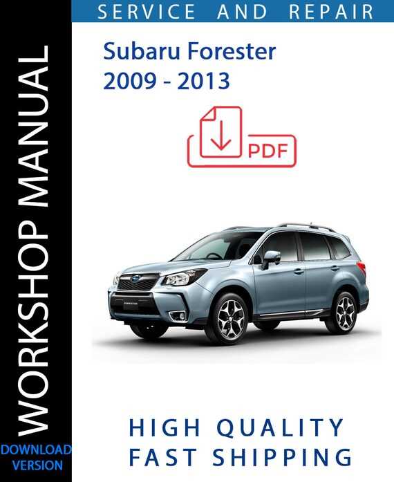 2009 subaru forester repair manual