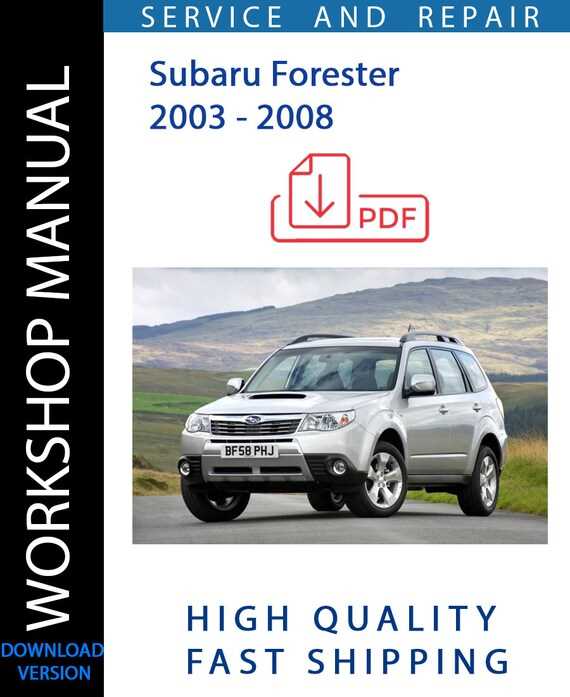 2009 subaru forester repair manual