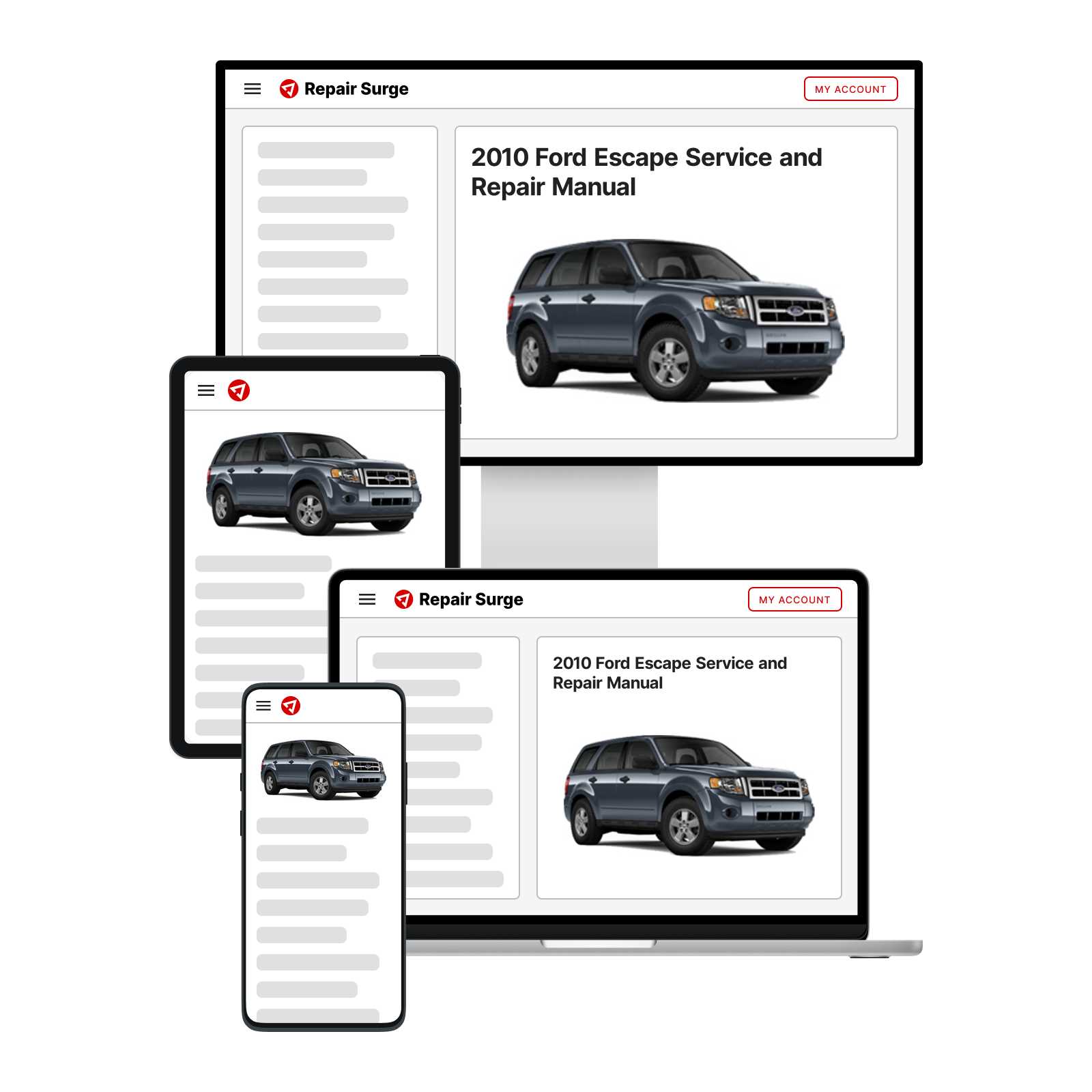 2010 ford escape repair manual