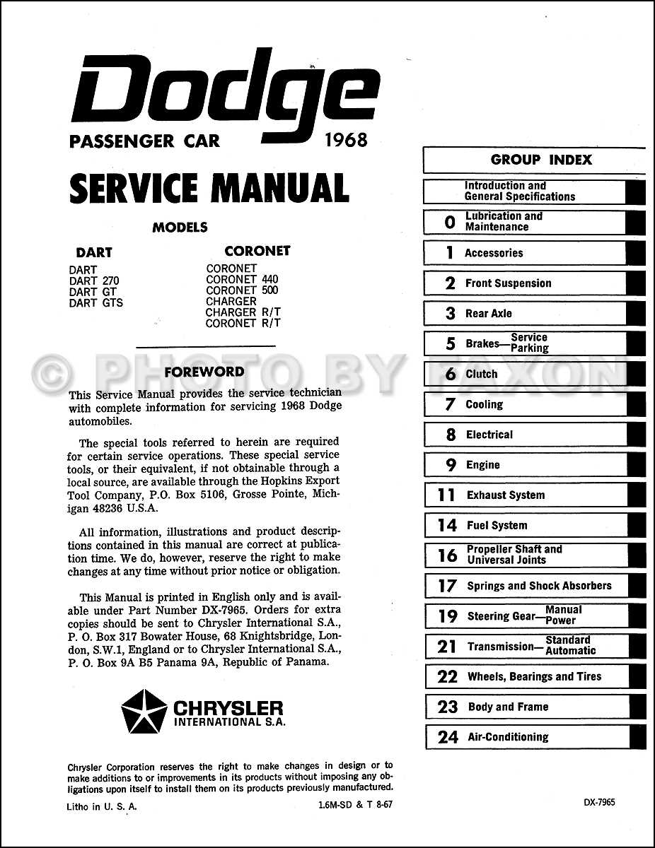 2010 dodge charger repair manual