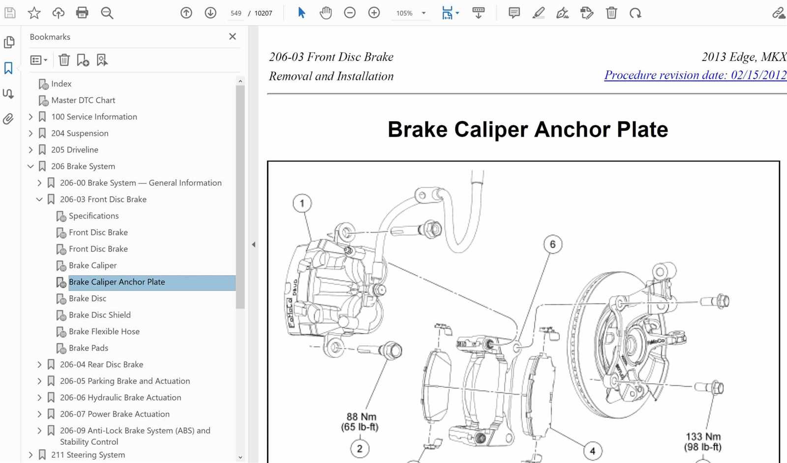 2010 ford edge repair manual