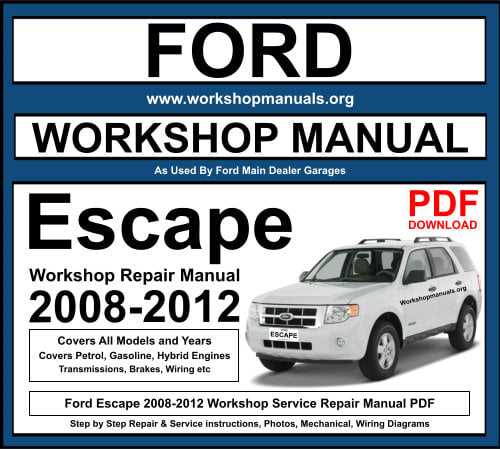 2010 ford escape repair manual