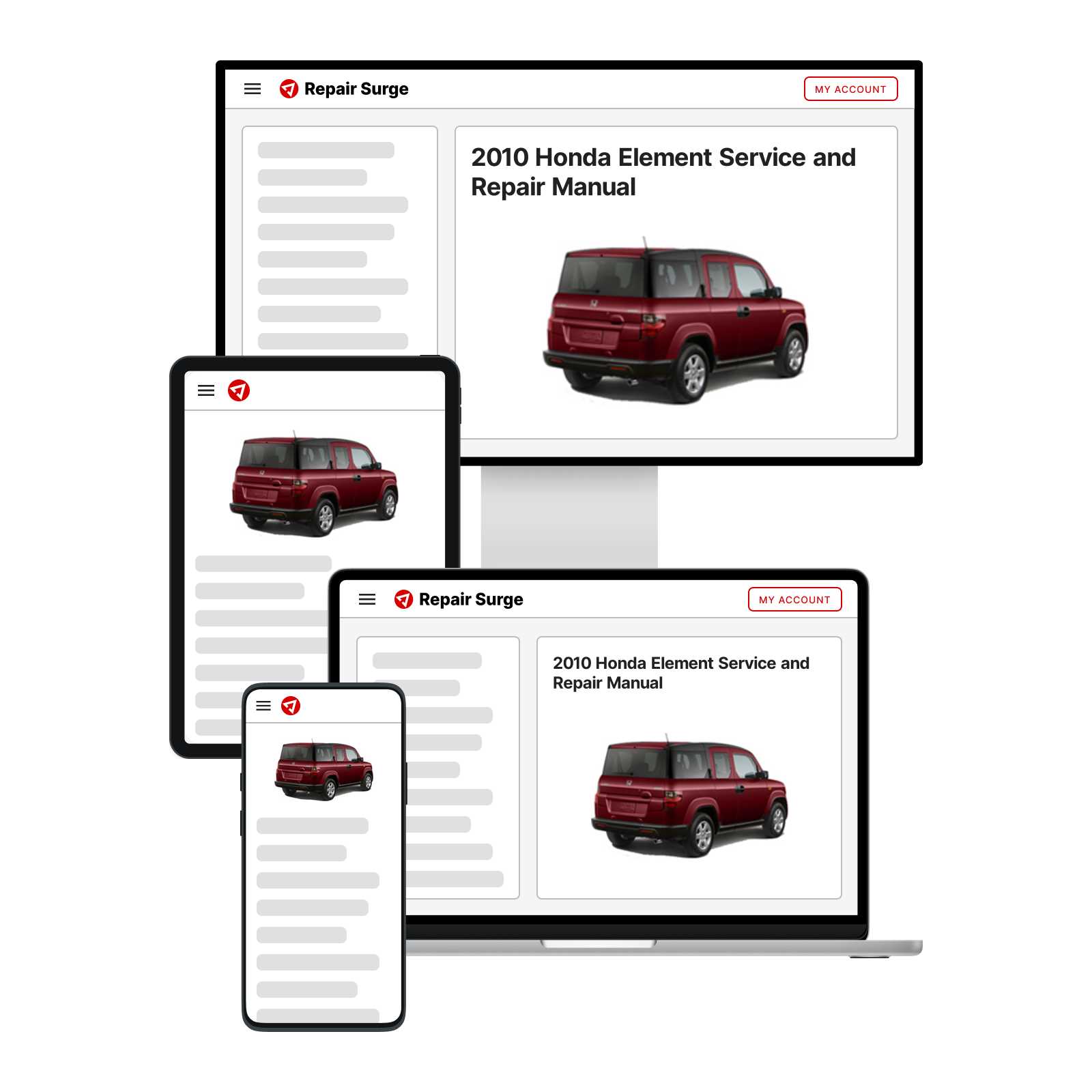 2010 honda element repair manual