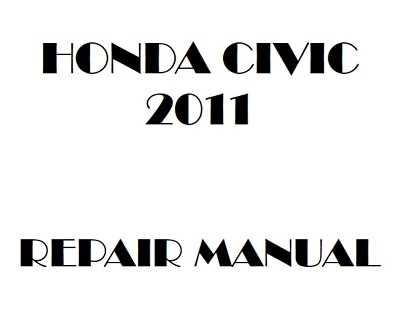 2011 honda civic repair manual