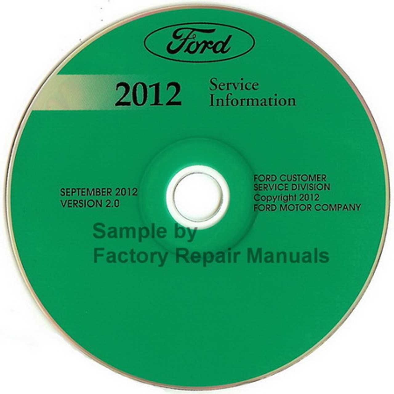 2012 ford fiesta repair manual